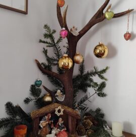 Der etwas ander Weihnachtsbaum bei Familie Fliri